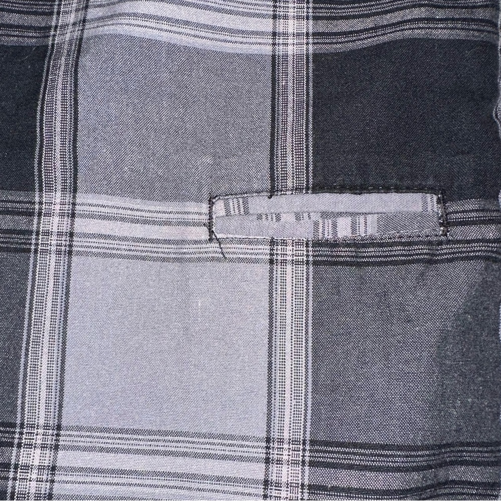 Burnside Shorts Mens Size 36.  Black and gray plaid. - Picture 3 of 4